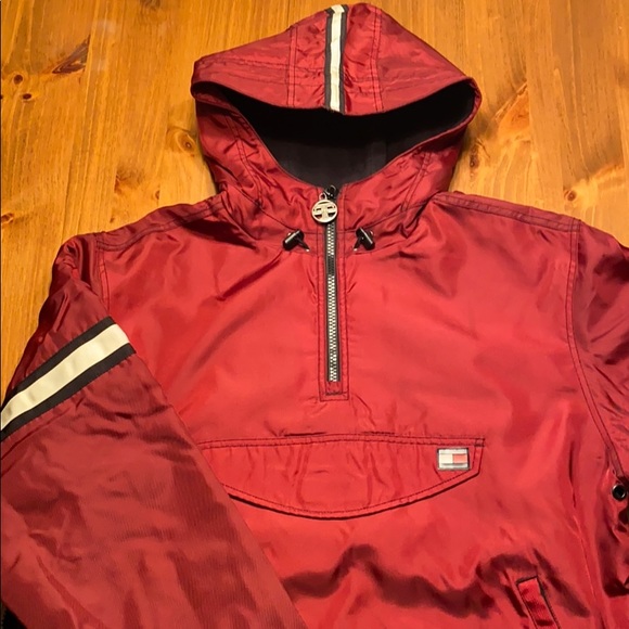 Tommy Hilfiger Jeans Pullover Coat Hooded Lined - Picture 1 of 8